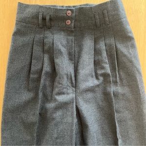 Vintage Gray pleated Trousers